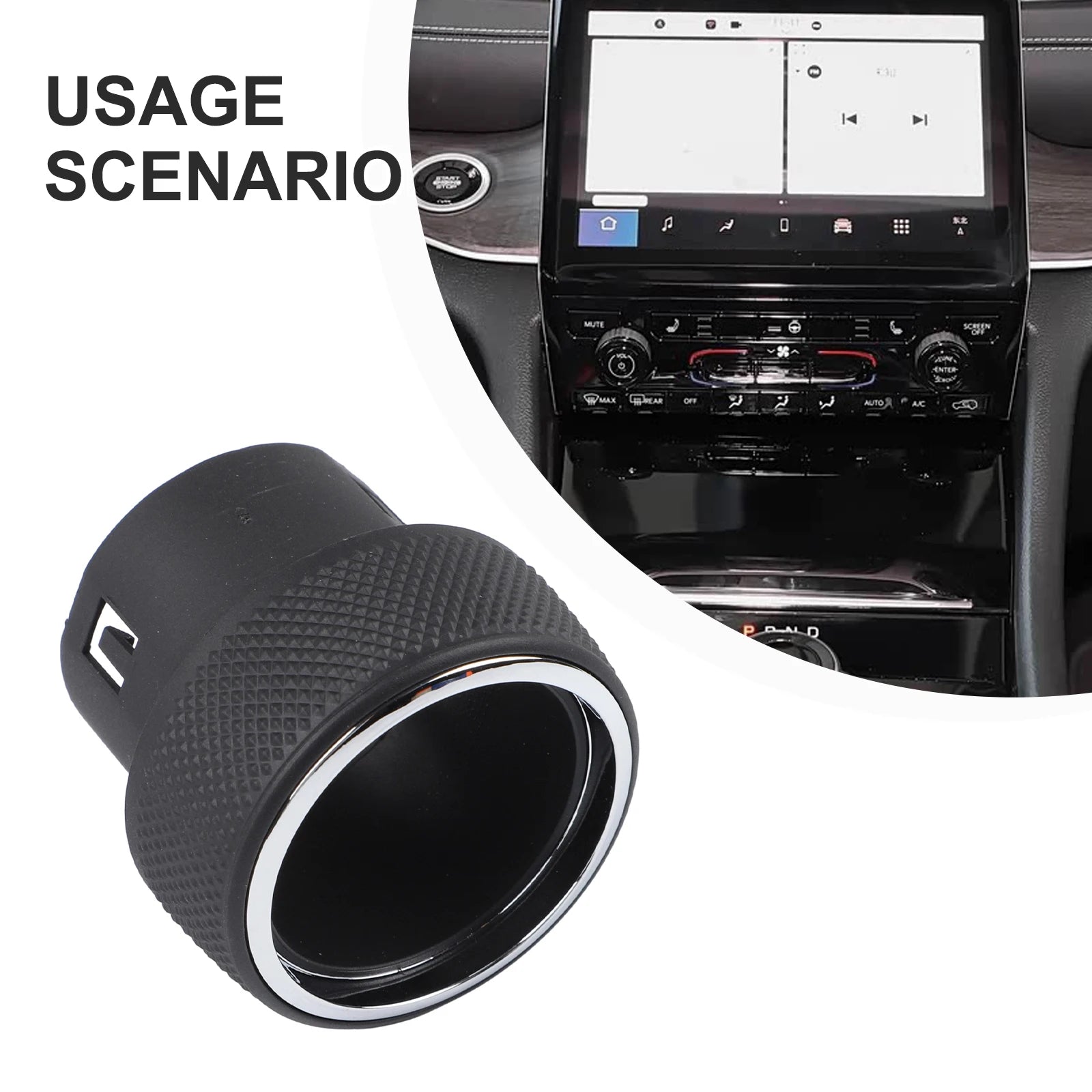 1PC Replace AC Control Knob Radio Button For Grand For Cherokee WK2 2014-2021 Center Control Air Conditioning Audio Button Part