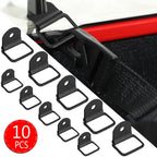 1-10PCS DRing Heavy Duty Tie Down Single Hole Iron Metal Mount Stamped Anchor Point Lashing Ring for Truck Trailer Cargo Van Kit