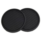 2 Pcs Black Car Auto Cup Holder Anti Slip Insert Coasters Pads For Car Interior Decoration Car Styling Accessories