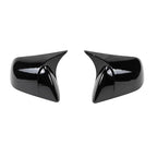 Carbon Fiber Gloss Black Finished Replacement Shell Rearview Mirror Covers Fit For Tesla Model 3 Y Door Side Mirror Caps amabili
