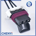 3 Pin Way black female temperature Sensor Plug auto waterproof connector 12129615 12110293 with 15cm wires For Metri-Pack 150