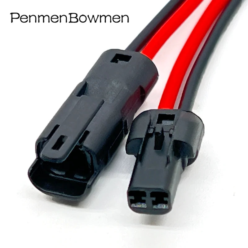 1 Set 2 Pin Car Micro Blind Spot Rear View Mirror Electrical Cable Connectors Wire Harness Plug 52266-0211 52213-0211 For Toyota