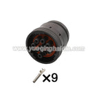 9 PIN Sealed 1.6mm Male Female Connectors Wiring Harness Cable Plug For Track J1939 For Deutsch HD10-9-1939P HD16-9-1939S