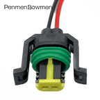1 Set 2 Pin Automobile Fuel Injector Socket Waterproof Wiring Harness Female Connector Sheath with Wire 444040-2