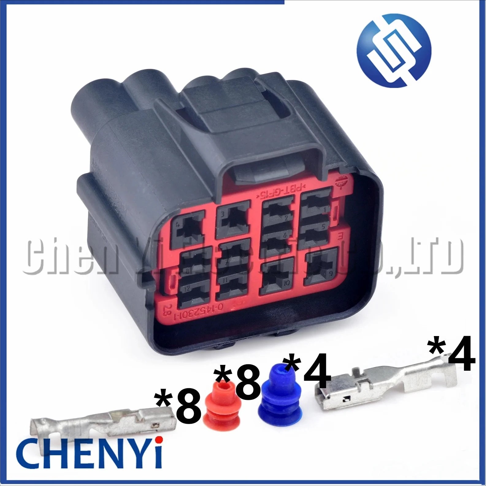 12 Pin Auto waterproof connector parking sensor Headlight assembly harness plug 145229-1 1452303-1 For Ford Volvo Cadillac Jeep