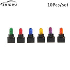 10Pcs T5.5 Led Bulb1.2W Car Interior Lights Dashboard Heating Indicator Wedge Auto Instrument Lamp air conditioning lamp 12V