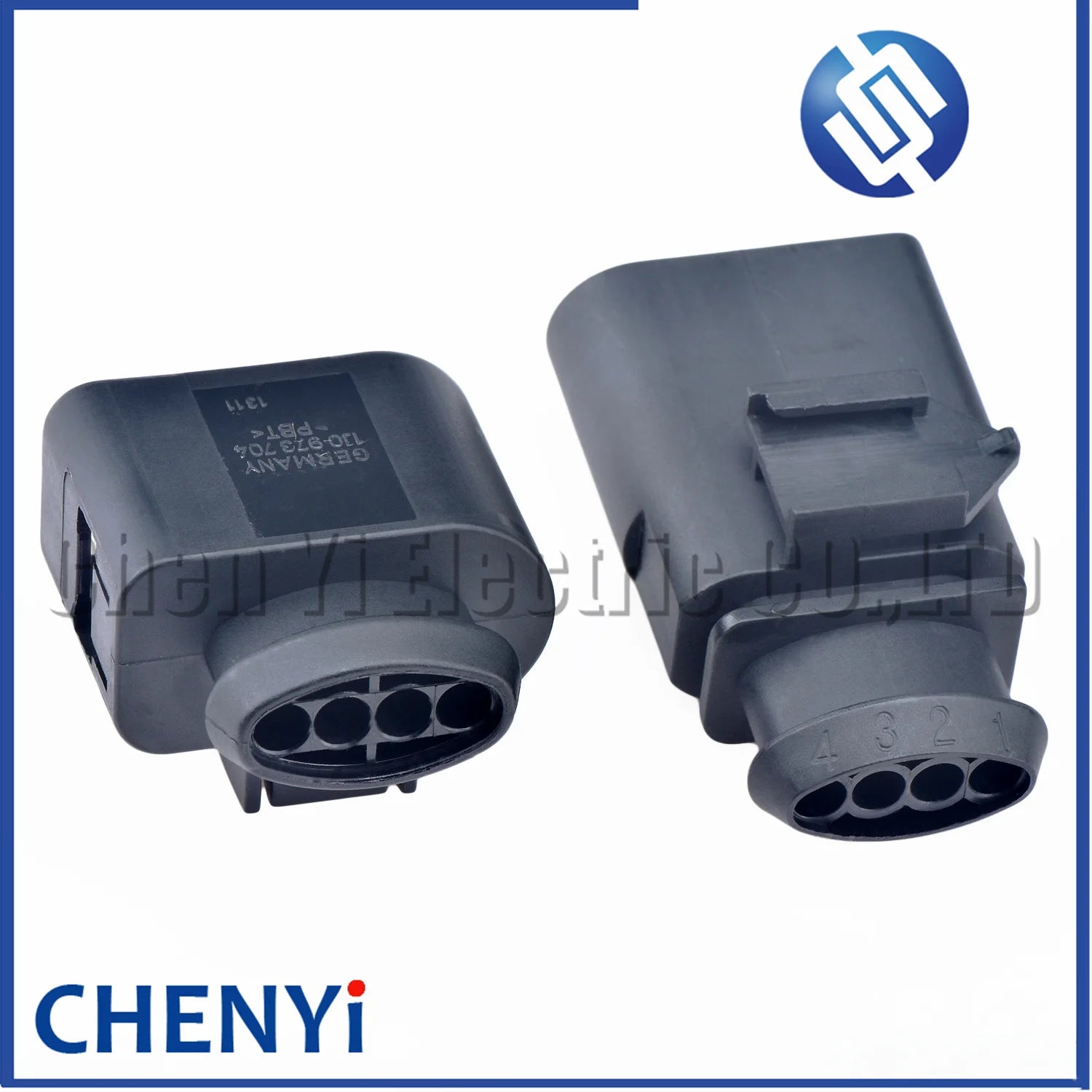2 sets 4 Pin 1.5mm male or female auto coil Extension adapter electrical wire connector horn plug 1J0973804 1J0973704