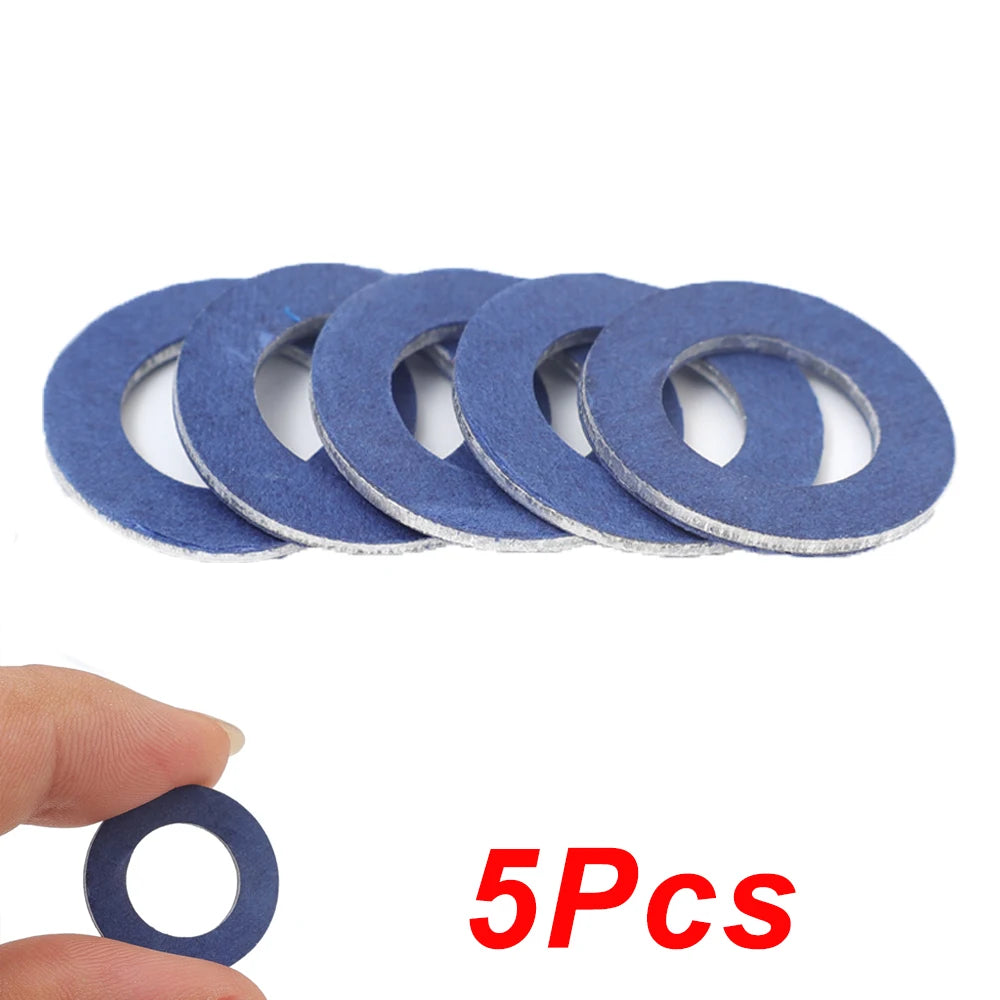 30/1Pcs Car Oil Drain Screw Gasket 90430-12031 Engine Sump Aluminum Seal Gasket for Toyota 12mm Hole Nut Washer Auto Accessories