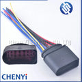 14 Pin/way Waterproof Car Xenon Headlight Lamp Plug Connector Socket 1J0973737 1J0973837 with wires