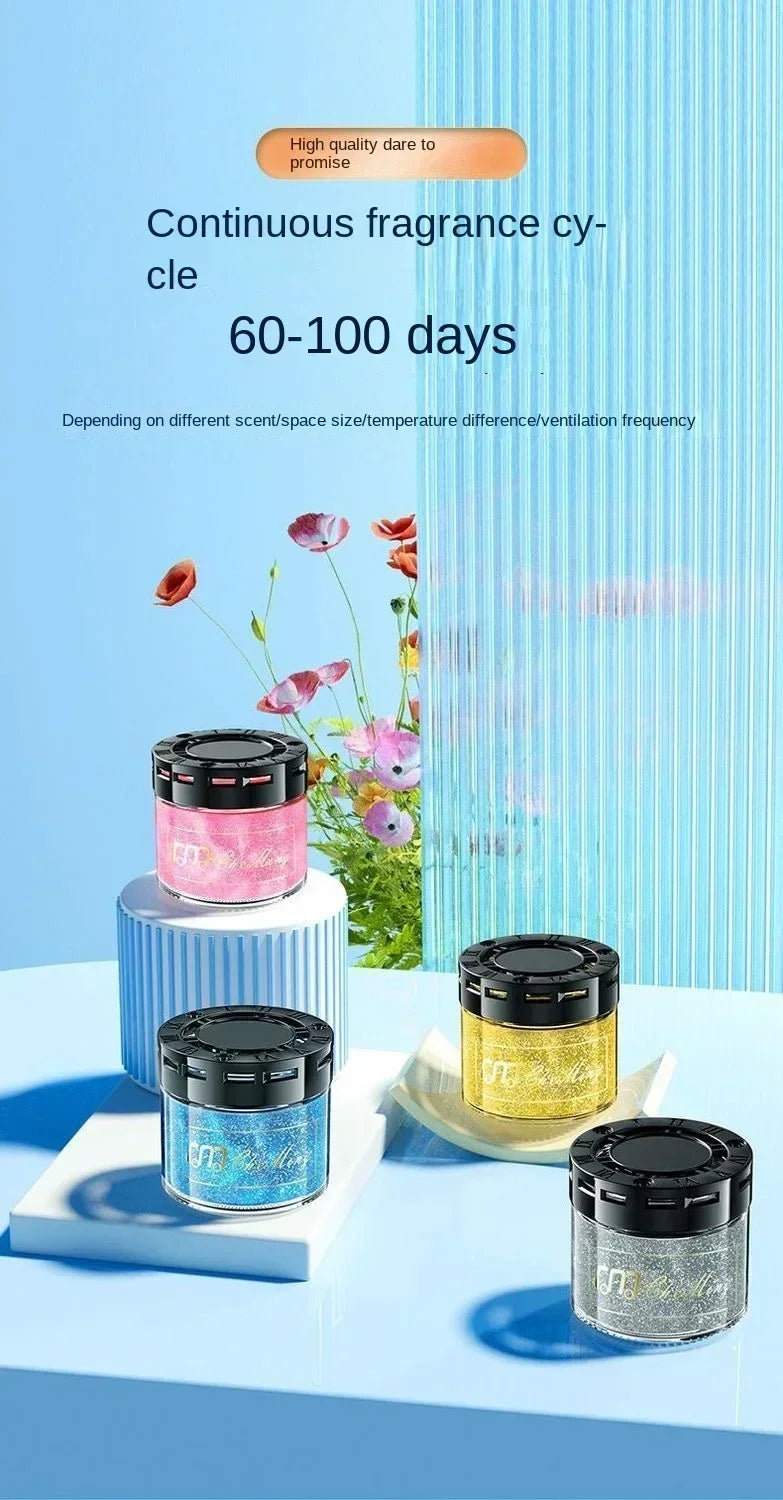 Flowing Sand Solid Fragrance Car Aromatherapy High End Car Logo Car Aromatherapy Seat Decoration Air Freshener Amagi