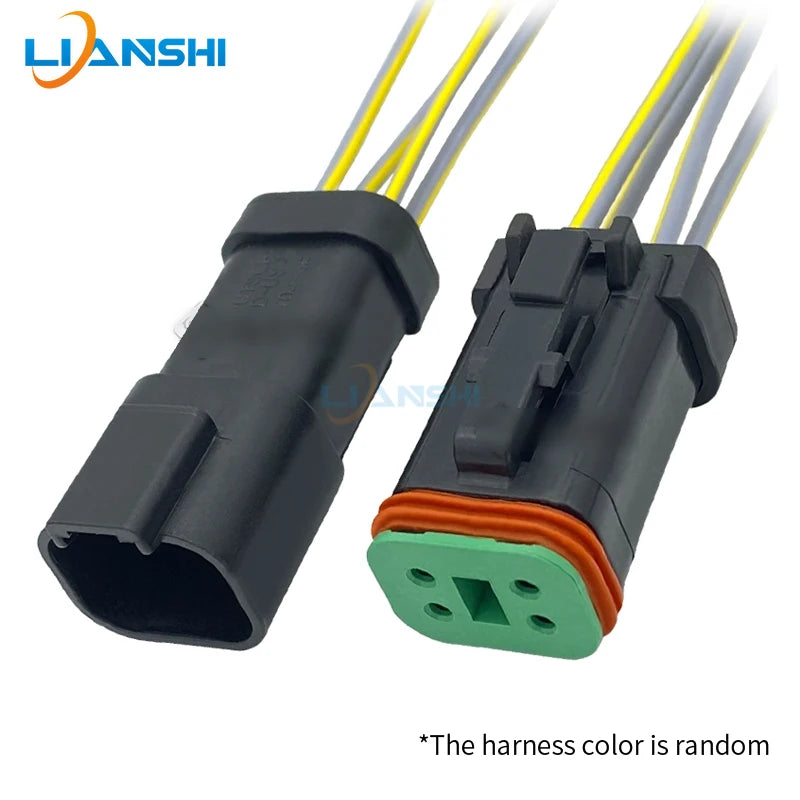 Automotive wire harness waterproof connector 4p wire DT04-4P DT06-4S-E005 Suitable for construction machinery excavator plug