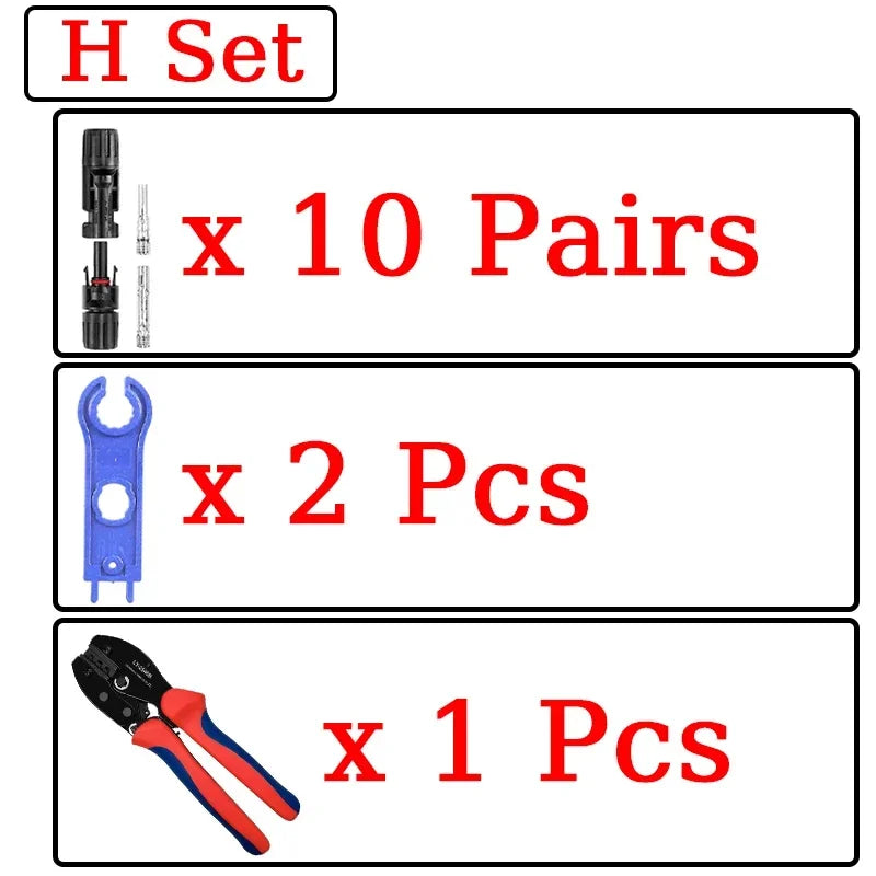 1/5 Sets Photovoltaic Solar PV Connector IP67 Y/T Type 30A 1000V 3-7 Way Branch Kit for PV/MC Cable 2.5/4/6mm² Battery Module