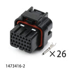1473416-1 is suitable for male and female plugs of automotive oil-modified wiring harness connectors