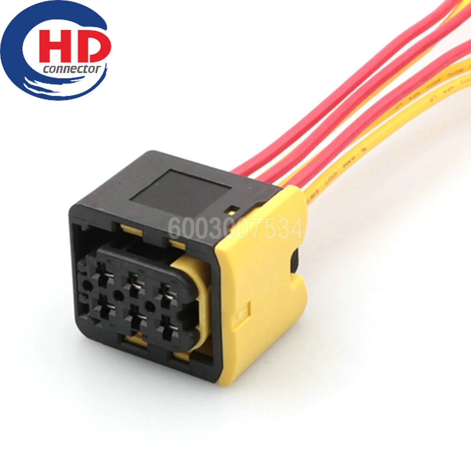 6 Pin 3.5mm Series female Black Auto Plastic Housing Electrical Connector Car Cable Harness Socket Auto Parts 1-1418437-1