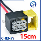 2 Pin female 6.3mm series Automotive waterproof connector wire harness Plug 1-1564542-1 2-1564542-1 3-1564542-1 4-1564542-1