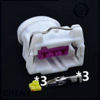 3 Pin Auto Fuel Injector connector ECU Sensor PSA  Knock Sensor Speed Sensor Plug 144474-2 144474-3 144474-4 144474-5 443906233