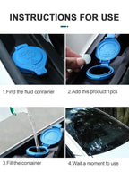 Car Windscreen Cleaner Effervescent Tablet Solid Cleaner Auto Wiper Glass Solid Cleaning Concentrated Tablets Detergent Cleaner