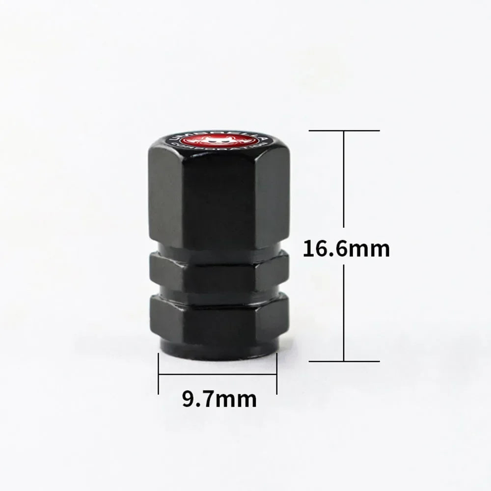 4Pcs Tire Valve Stem Caps, Universal Car Wheel Air Valve Dust Proof Covers for Cars, Trucks, SUVs, Bikes and Motorcycles Amagi