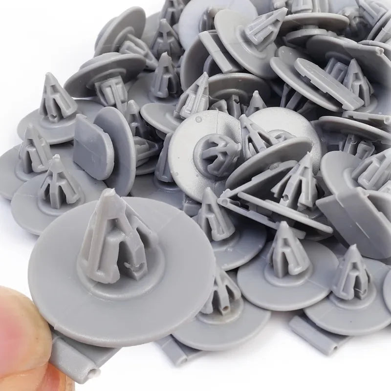 10/50pcs Car Fender Plastic Rivet Clip Car Wheel Arch Trim Clips Fastener Portable Plastic Rivet Glue Clip for BMW Mini R50 R53
