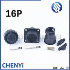 16 Pin diagnostic Connector Automobile Male Female History Password aviation Plug And Tail Clamp 206036-1 182916-1 206070-8