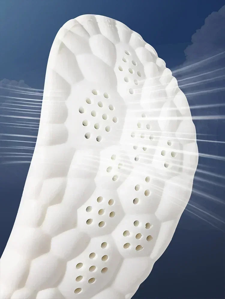 1/2 Pairs 4D Cloud Technologyt High Elasticity Sports Deodorant Insoles for Shoes PU Sole Breathe for Feet Men Running Insole