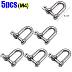Stainless Steel D Ring Shackle HeavyDuty Ship Rigging Mooring Tow Recovery Clip Boat Vehicle Rope Chain Connector Metal Fastener