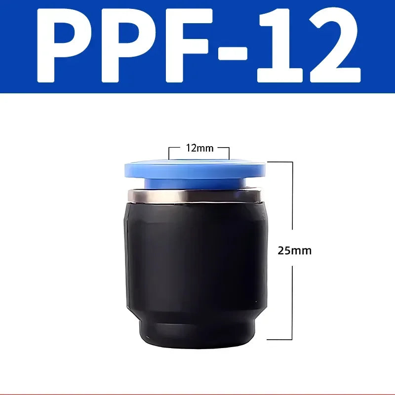 20/100/500/1000 PCS PP PPF Nylon Pneumatic Blanking Plug Hose Tube Push Fit Connector Air Line 4mm 6mm 8mm 10mm 12mm 16mm