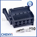 10 Pin Auto Wiring Connector AC Assembly Car Plastic Housing Modification Socket Plug 1-929505-4 929504-1 929504-4