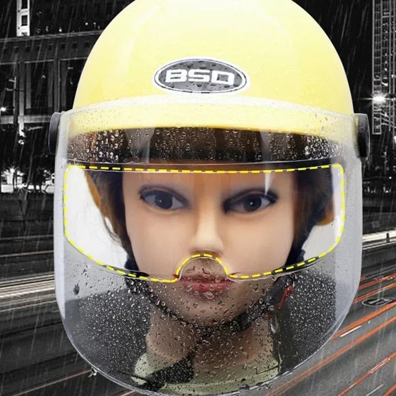 Motorcycle Helmet Anti-fog Film and Rainproof Film Universal Motorcycle Helmet Nano Coating Sticker Film Helmets Amagi