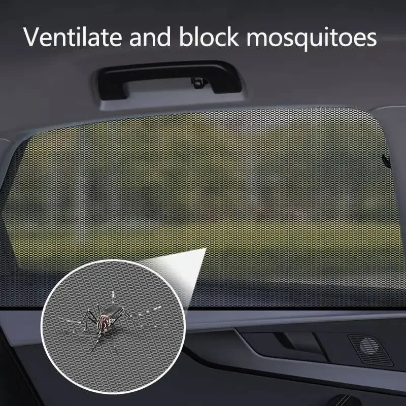 2pcs Car Styling Mosquito prevention Sun Shade Auto Uv Protect Curtain Beach Parasol Parasol Side Windows Children Shield Visor