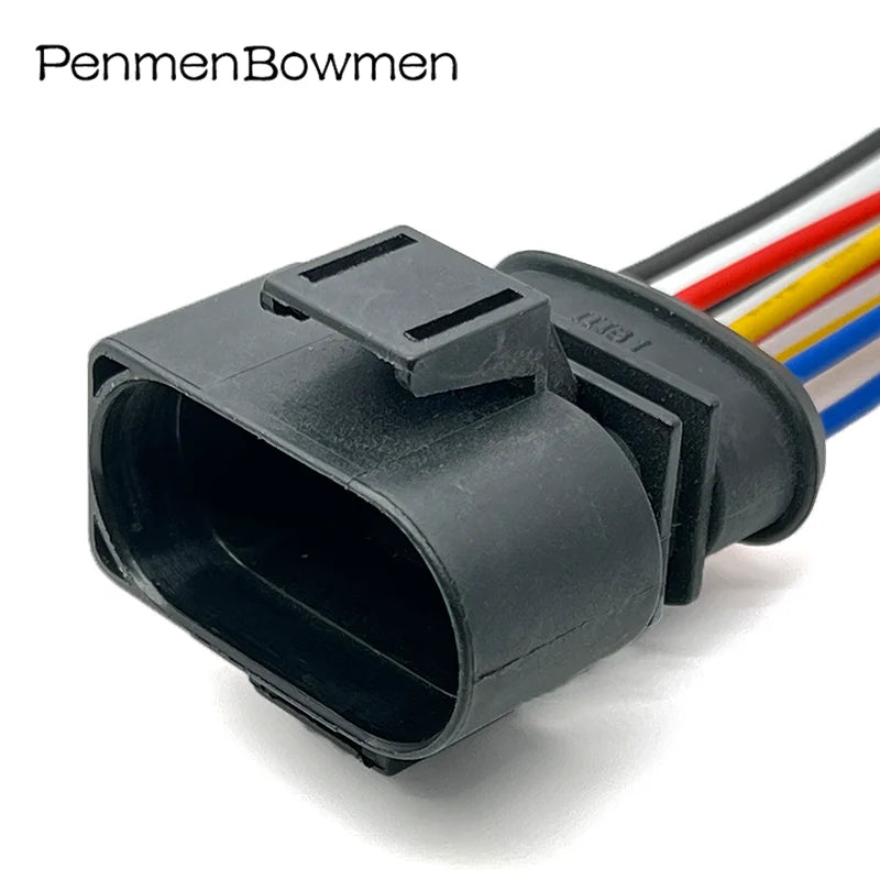 1 Set 8 Pin Car Oil Nozzle Throttle Electrical Cable Connectors Female Male Wire Harness Plug for VW 3A0973834 3A0973734