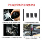 Universal 8.5cm Manual Car Gear Shift Knob Aluminium Alloy Racing Automatic Shift 7 Color Gear Shift Knob Auto Transmission amag