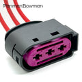 1 Set 3 Pin Car Battery Box Electrical Cable Connectors Waterproof Female Wire Harness Plug For Bora Golf Jetta 1J0937773
