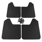4pcs Fender Mud Car Auto Pickup Truck Plastics Flaps Mudguards Splash Guards Black/red Front And Rear Mudguard Mudflaps