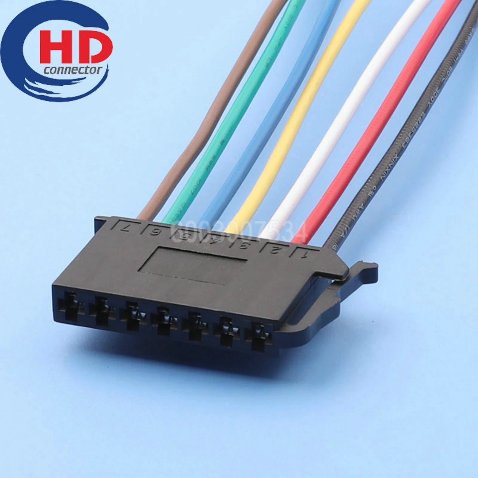 7 Pin Connector Unsealed 2.8mm Series Female Connector Cable Plug Motorcycle Electrical Harnesses Wiring Harness