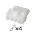 4-Pin Connector Unsealed 2.1mm Male Female Connector Automotive Wire Harness Terminals Cable Socket 5084-1040 1-480703-0