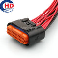 26 Pin Connector 1mm Unsealed Series Female Connector Cable Plug Motorcycle Electrical Harnesses Wiring Harness MX23A26SF1