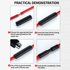 5Meter 4:1 Heat Shrink Tube with Glue Thermoretractile Heat Shrinkable Tubing Dual Wall Heat Shrink Tubing 4 6 8 12 16 20 24 32