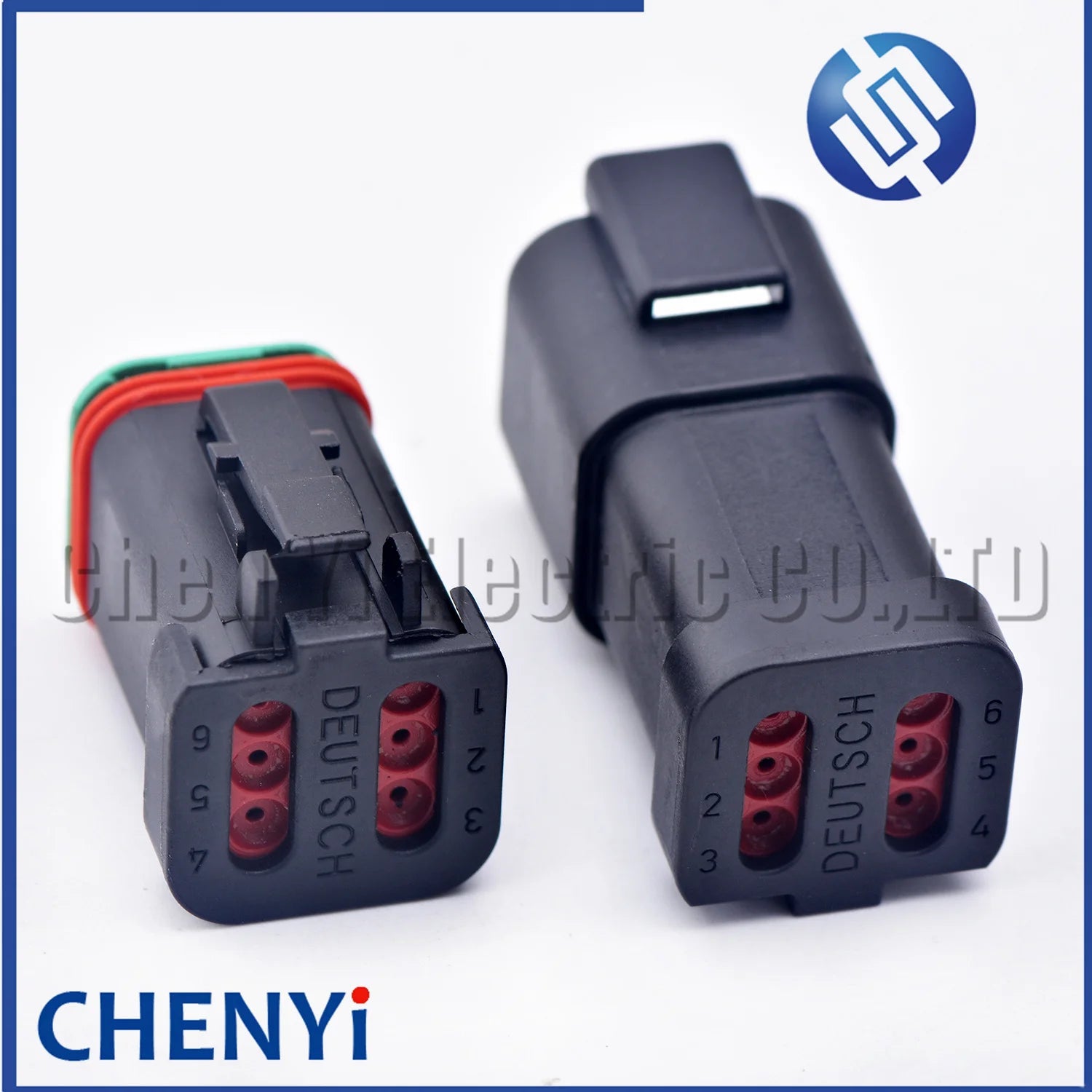 6 Pin Black DT series Connector Waterproof Plug Socket DT06-6S DT04-6P DT06-6S-E005 DT04-6P-E005 For Engineering Vehicle Deutsch