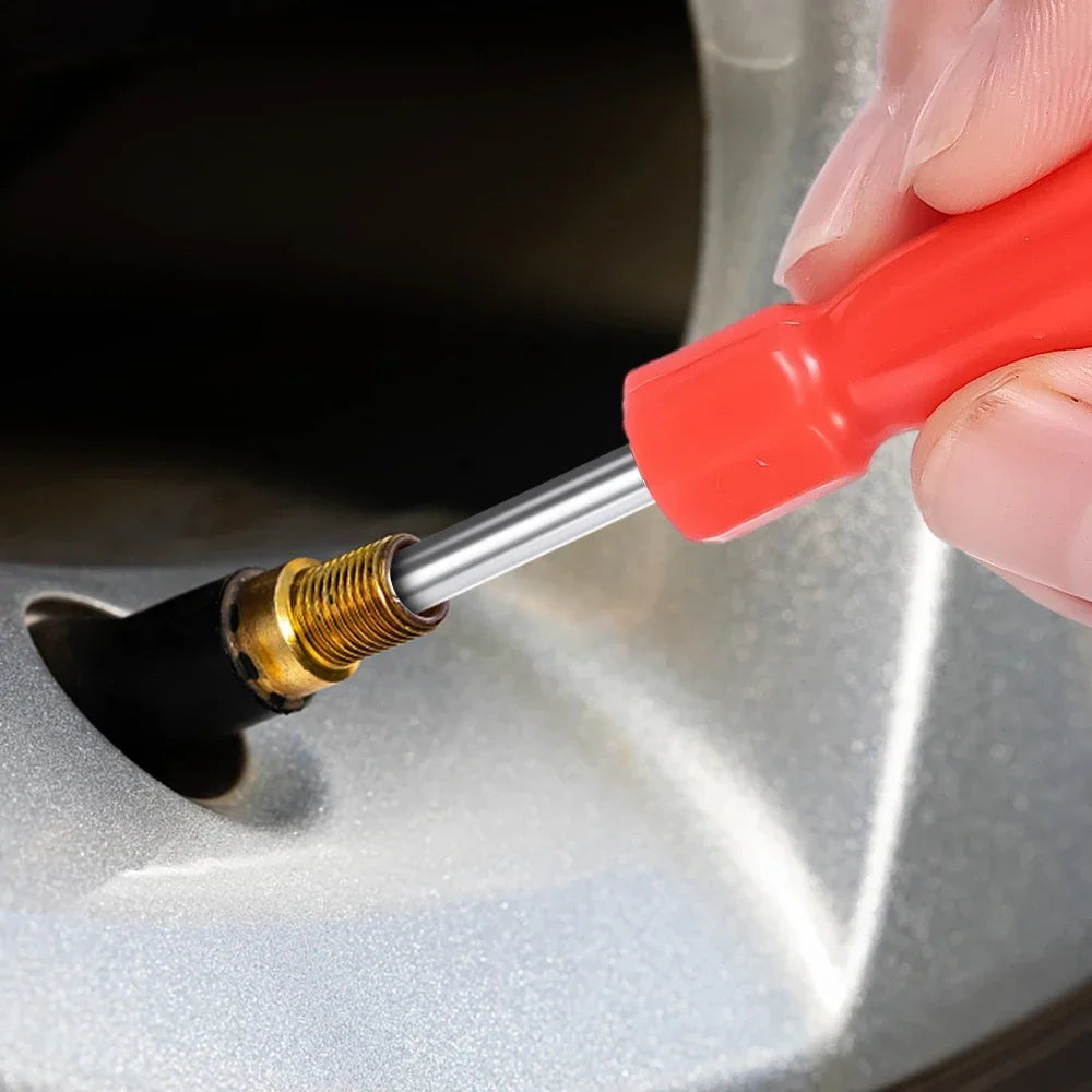 Portable Tire Valve Core Remover Installer Tools Removal Tool Car Bike Bicycle Motorcycle Tire Repair Tools Wrench Screwdriver