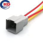 4 Pin Connector Unsealed 6.3mm Series Male Female Connectors Cable Plug Wiring Harness Housing 7282-6469-40 7283-6469-40