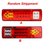 24V Trailer Truck LED Rear Taillight Arrow LED Tail Lamp Boat RV Caravan Van Reversing Night Driving Safety Warning Light Amagi