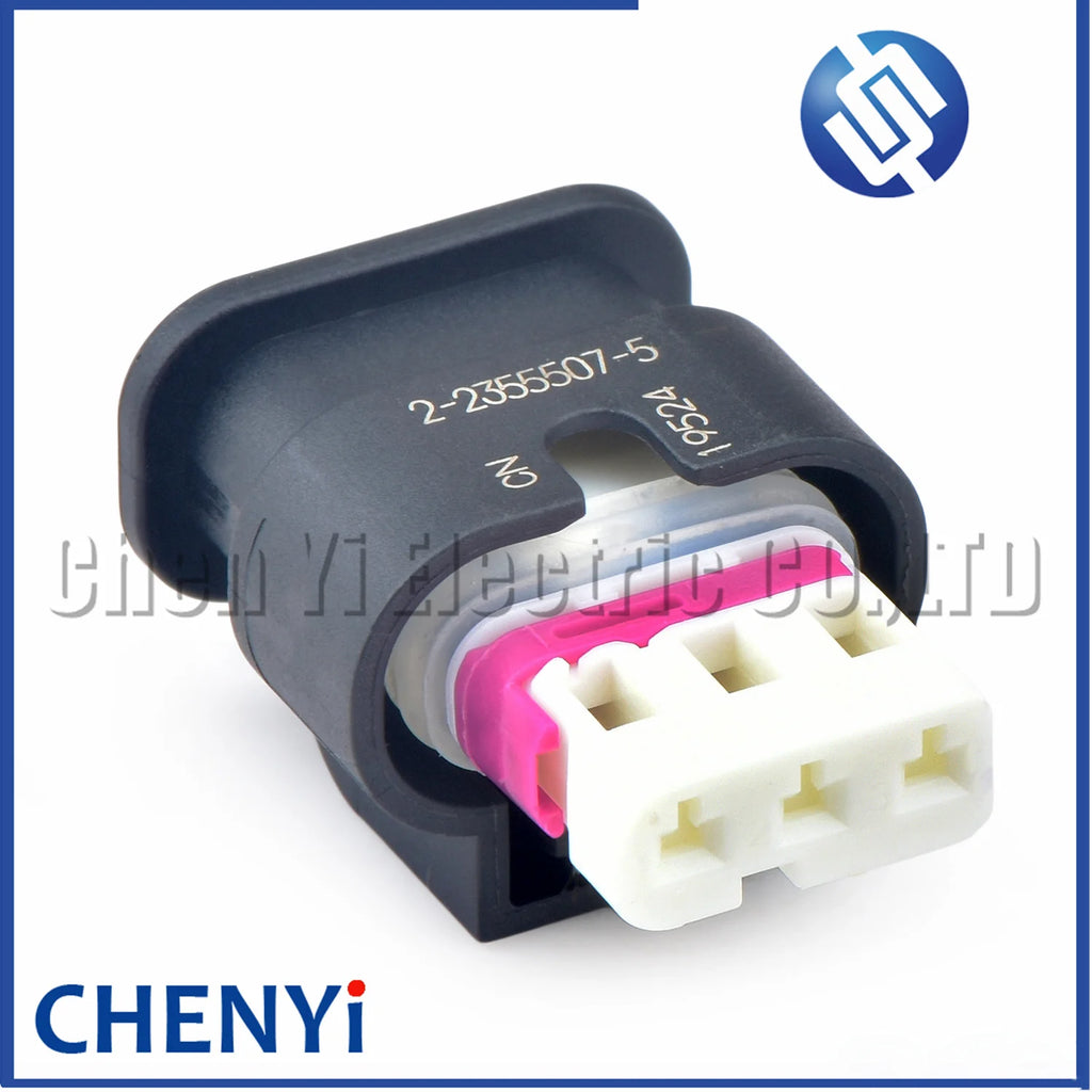 3 Pin female Automotive waterproof connector Car sensor harness plug 2-2355507-5