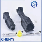 5 Sets 1 Pin Auto Waterproof Connector 7123-7414-30 Adapter Automotive Black Socket Male Female Plug MG640280-5 MG610278-5