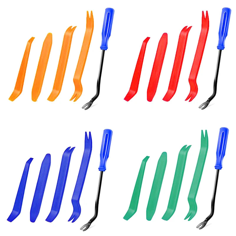5Pcs/set DIY Accessories Car Buckle Car Audio Disassembly Tool Door Panel Interior Disassembly Driver Pry Bar