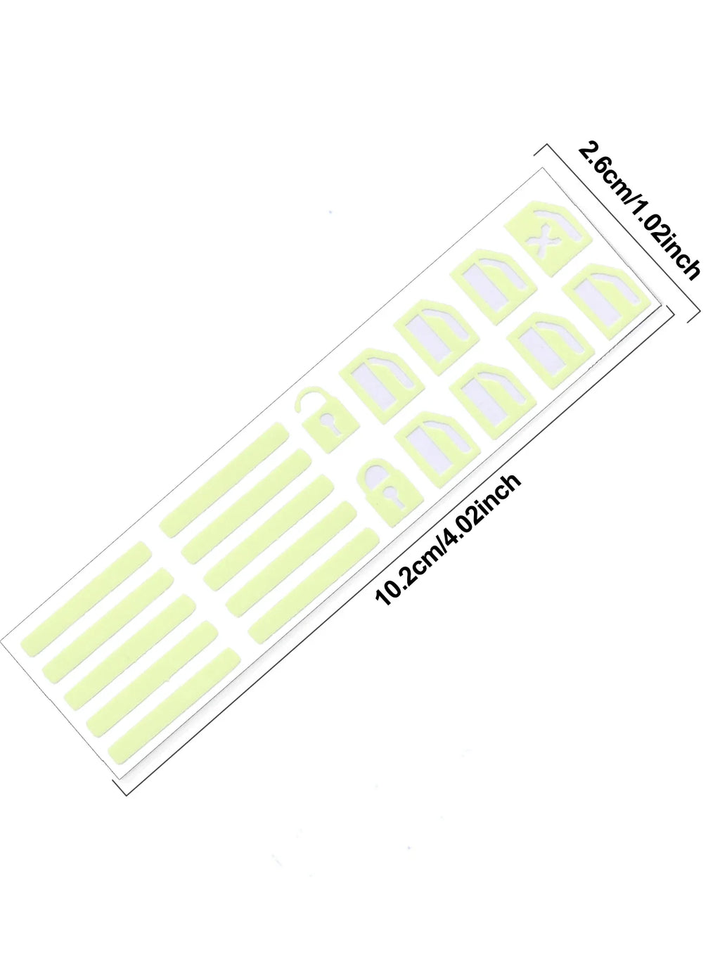Car Control Switch Button Fluorescent Sticker Window Lifter Luminous Button Sticker Auto Interior Decal Decor Accessories 1-5PCS