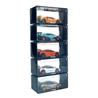 1Pcs Transparent Dustproof Stackable Storage Box Without Car Diecast Model Car Display Box Children Alloy Car Model Storage Box