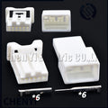 6 Pin Automotive connectors car Light switch harness plug With pins 7189-7501-90 90980-12C78 For Toyota corolla Lexus