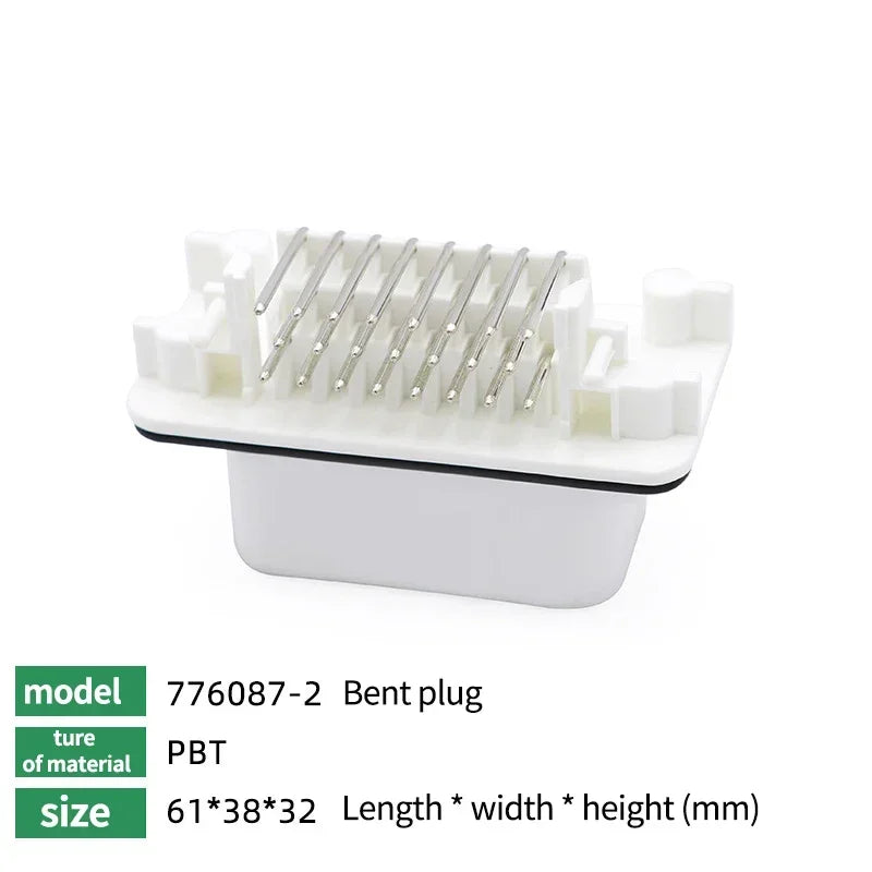 10/100Pcs ECU Controller Connector PCB Panel Waterproof Bent Needle Pin Socket Plug Board Terminal 776087 776163 776267 776280