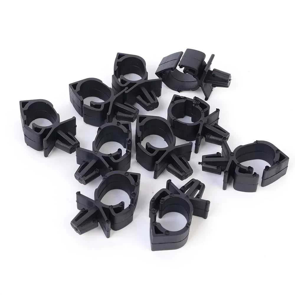 100pc Car Wiring Harness Fastener Route Fixed Retainer Clip Corrugated Pipe Tie Wrap Cable Clamp Oil Pipe Beam Line Hose Bracket